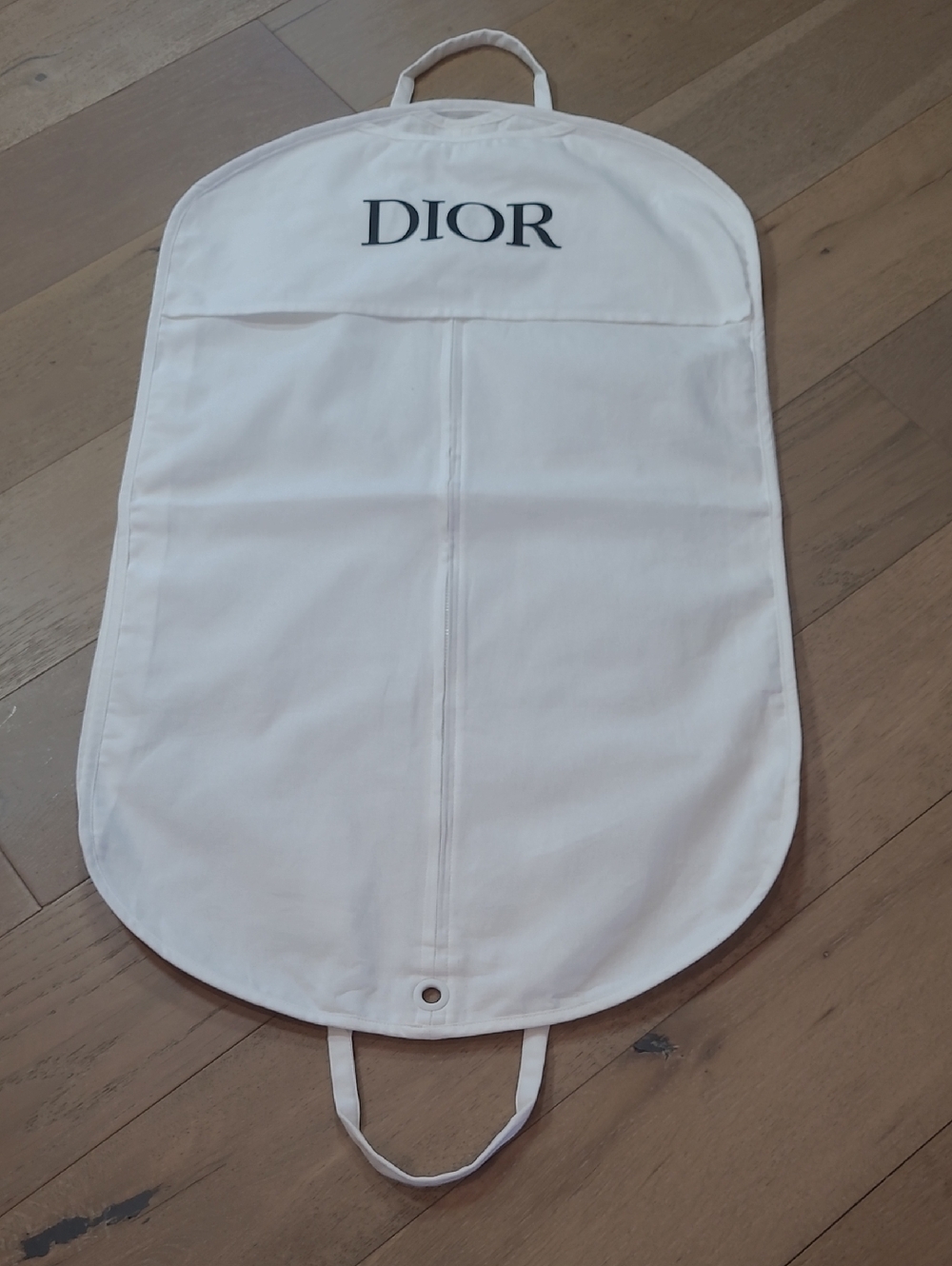 EUC Dior Garment Cover with Black Logo White Designer Clothing Bag